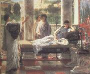 Alma-Tadema, Sir Lawrence Catullus Reading his  Poems at Lesbia's House (mk23) oil painting reproduction